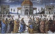 Pietro Perugino Christian kingdom of heaven will be the key to St. Peter's oil painting on canvas